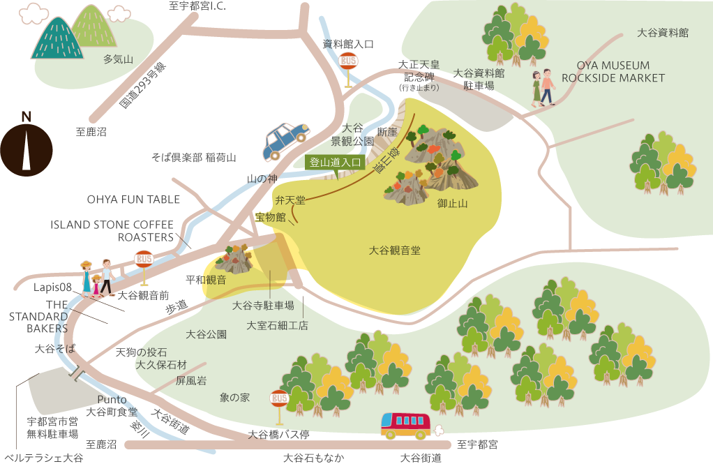 大谷寺周遊マップ