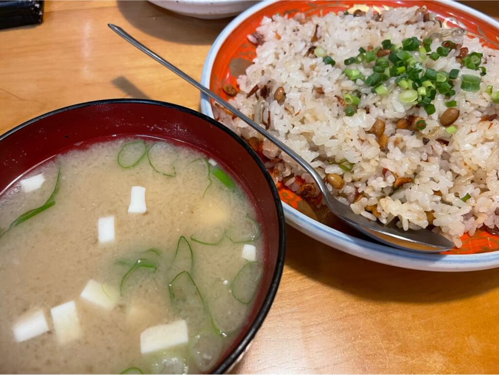 てんまさの納豆チャーハン